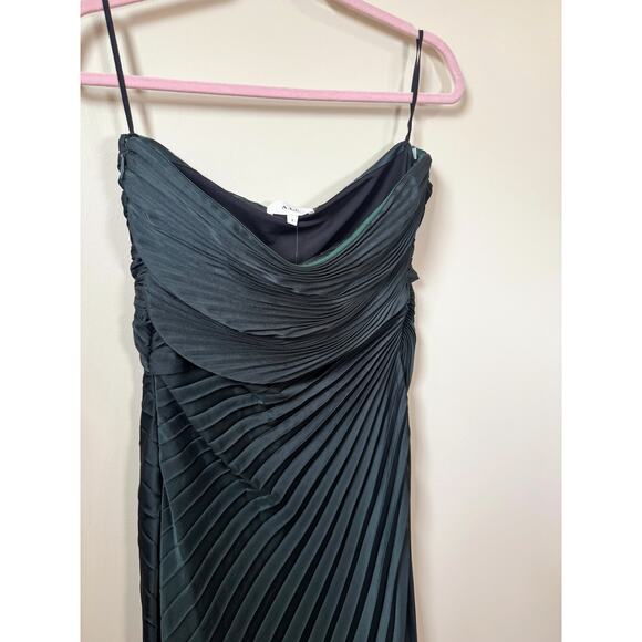 NEW NWT A.L.C. Bianca Dress in Forest Green Size 6 - Picture 5 of 7